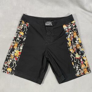 Jimmy Z Board Shorts Mens Size 32 Skate Surf Cotton Skeletons Skulls Black